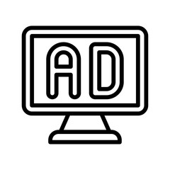 live and streaming related written text on computer screen vector in lineal style,