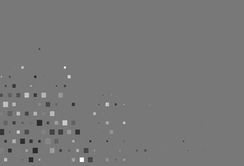 Light Silver, Gray vector background with rectangles.