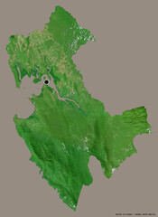 Darien, province of Panama, on solid. Satellite