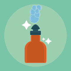 Isolated soap bottle icon. Cleaning products icon - Vector