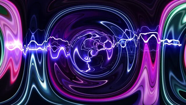 psychedelic disco party music motion background