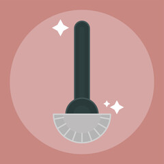Isolated mop icon. Cleaning products icon - Vector