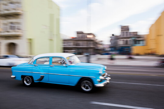 Vintage Car In Cuba