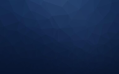 Obraz premium Dark BLUE vector low poly texture. Modern geometrical abstract illustration with gradient. Polygonal design for your web site.