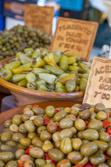 Eingelegte Oliven, Wochenmarkt, Mallorca
