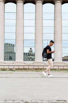 Man searching location in a Map App