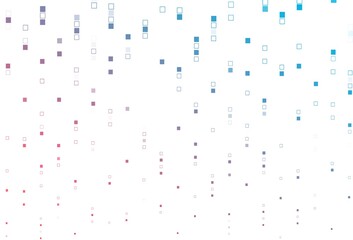 Light Blue, Red vector layout with rectangles, squares.
