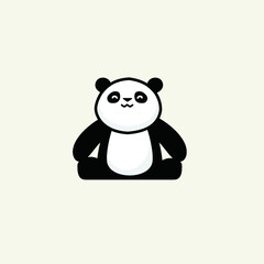 panda logo vector illustrations