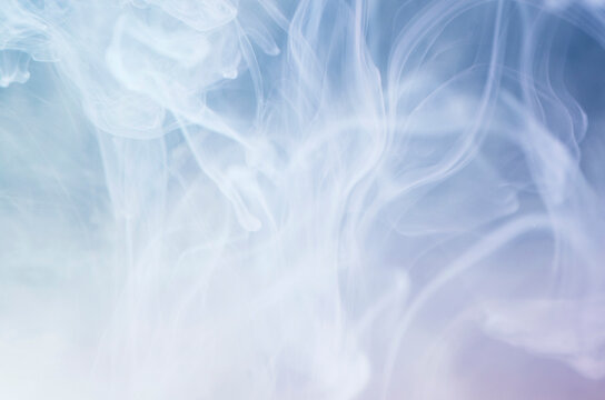 Abstract blue smoke background