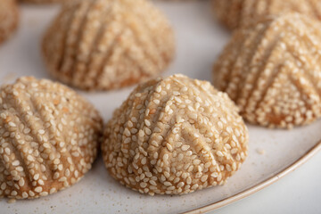A plate of special and traditional cookie named 