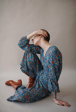 Fashion portrait of young female
