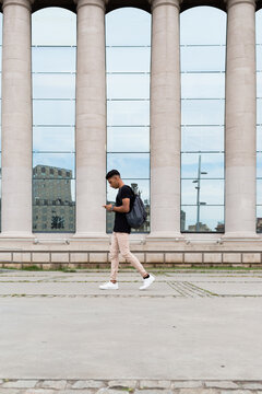 Man searching location in a Map App