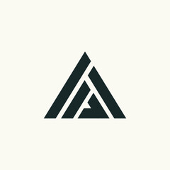 A logo triangle icon vector cloud illustrations
