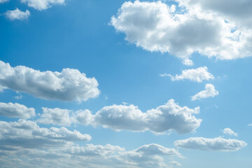 Fototapeta premium Blue sky with clouds. background