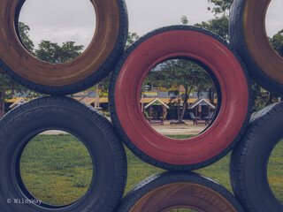 wheel of the car