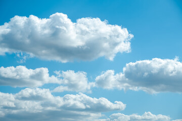 Naklejka na ściany i meble Blue sky with clouds. background