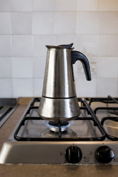 Preparing coffee at home