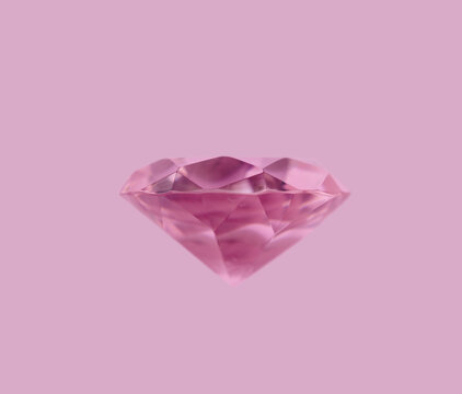 Pink diamond on a pink background