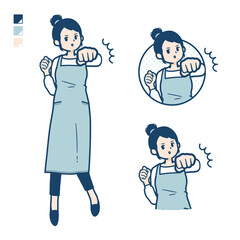 simple apron woman_Punch