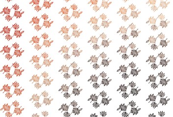 Light Red, Yellow vector doodle background.