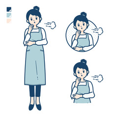 Fototapeta premium simple apron woman_sigh