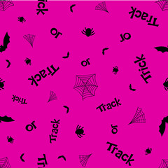 pink background halloween seamless pattern
