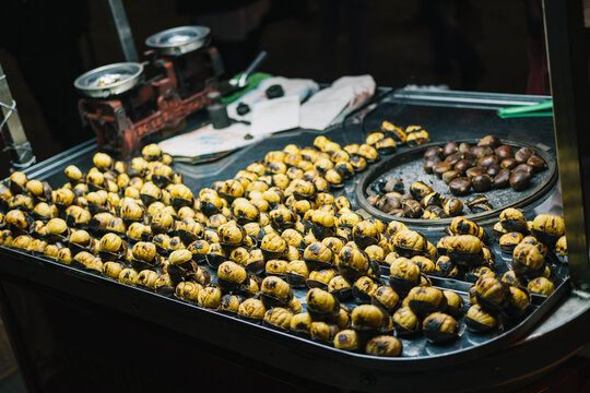 Roasted chestnut on the steets of Istanbul