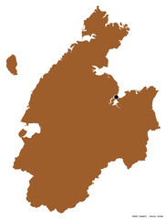 Chukot, autonomous province of Russia, on white. Pattern