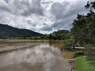 Fototapeta premium lake in the mountains