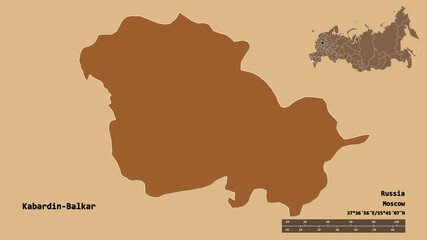 Kabardin-Balkar, republic of Russia, zoomed. Pattern