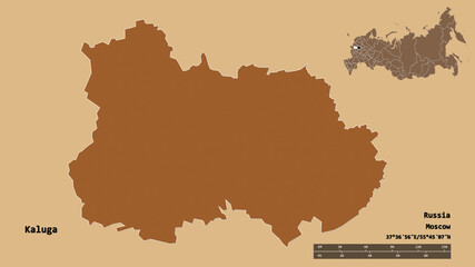 Kaluga, region of Russia, zoomed. Pattern