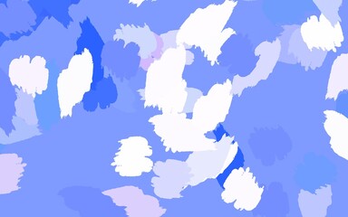 Light Purple vector pattern with random forms.