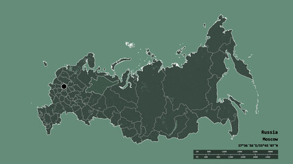 Location of Komi, republic of Russia,. Administrative