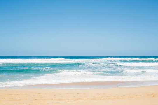 tropical beach and blue sky