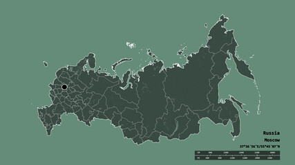 Location of Kursk, region of Russia,. Administrative