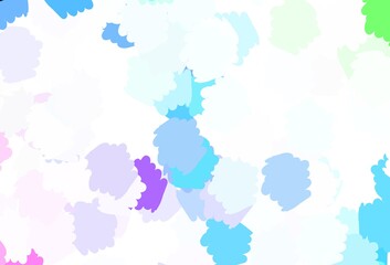 Light Multicolor vector pattern with random forms.