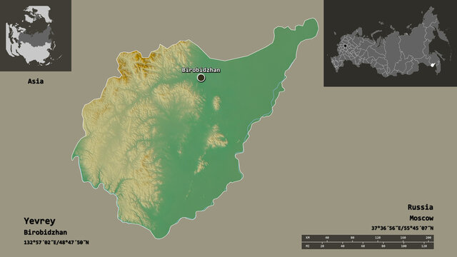 Yevrey, autonomous region of Russia,. Previews. Relief