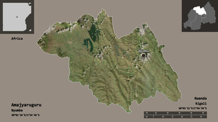 Amajyaruguru, province of Rwanda,. Previews. Satellite