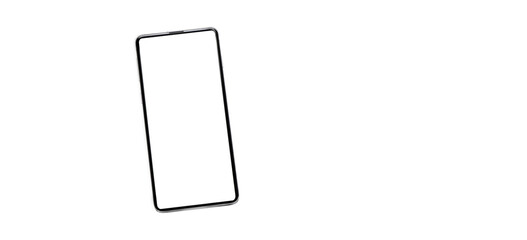 concept - cell phone white background - easy modification