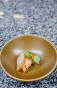 Salmon and feijoa slice