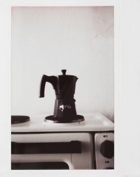 Old coffee maker instant photo