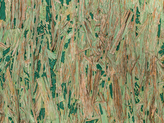 Farbe von Holzwand blättert ab