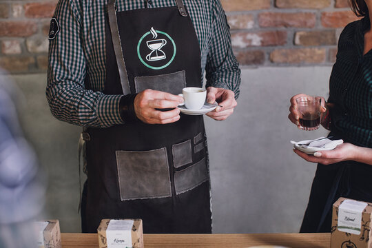 Bartenders Drinking Coffee