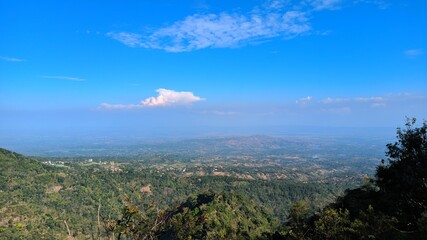 view of the mountains