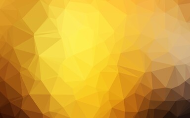 Dark Yellow, Orange vector blurry triangle pattern. Glitter abstract illustration with an elegant design. Brand new design for your business.