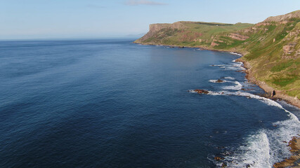 Fair Head Atlantic Ocean Co Antrim Coastline in Northern Ireland