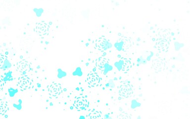 Light Blue, Green vector texture with abstract forms.