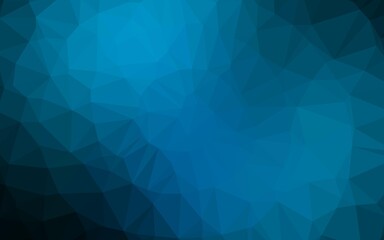 Fototapeta premium Light BLUE vector abstract mosaic background. Modern geometrical abstract illustration with gradient. Template for a cell phone background.