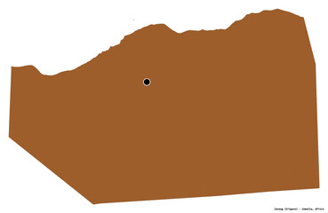 Sanaag, region of Somalia, on white. Pattern