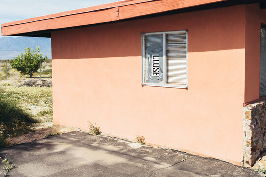 Pink Building in the Desert